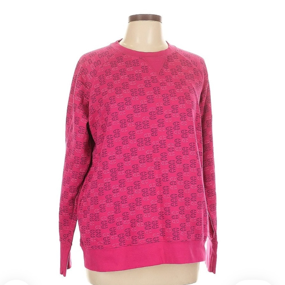 Champion Women's Fuchsia Logo Sweater